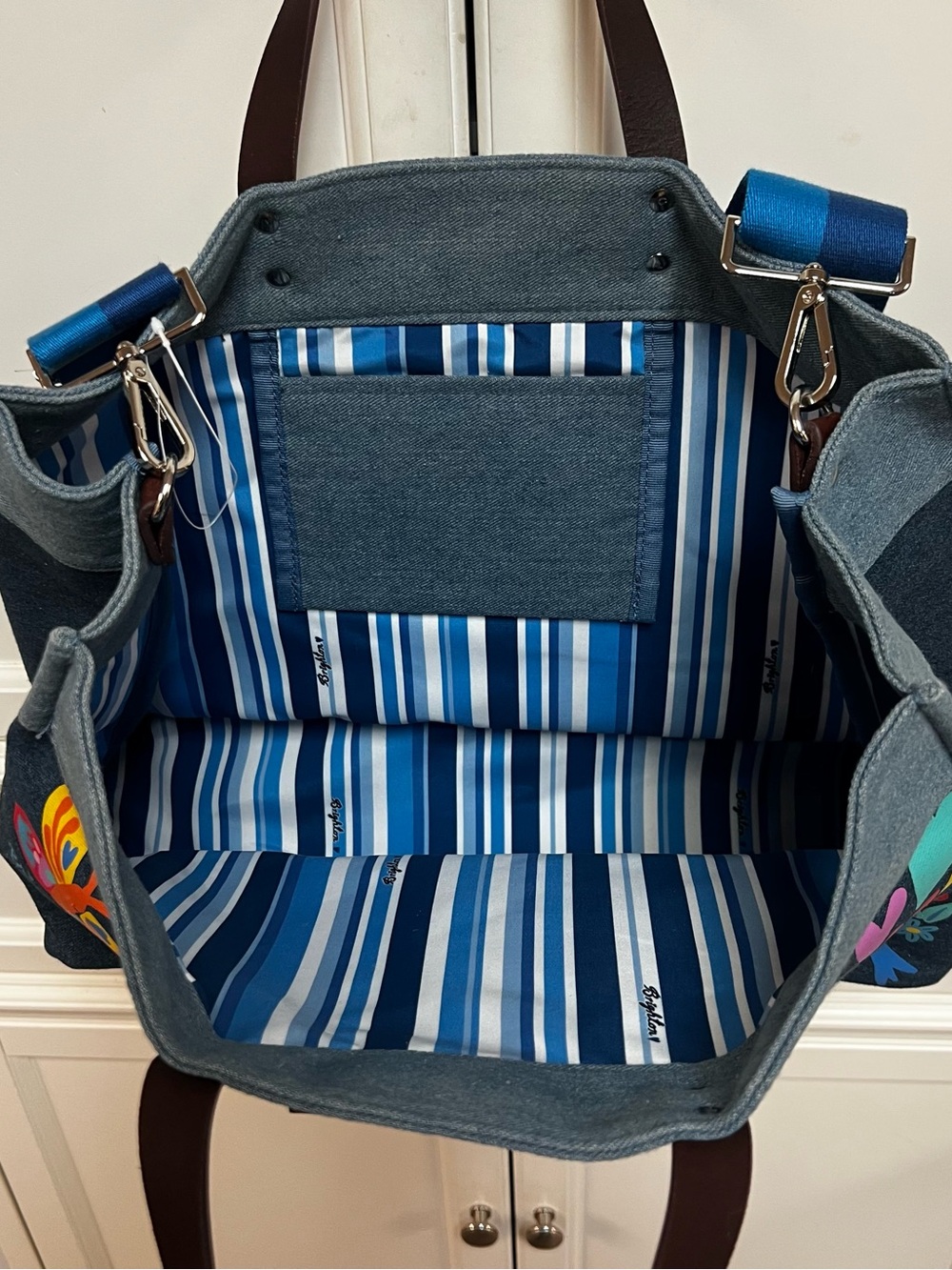 Brighton đź’— All You Need East West Denim Tote - H10088 - Picture 4 of 10